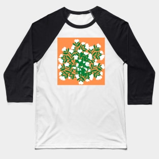 White abundant flowers Baseball T-Shirt